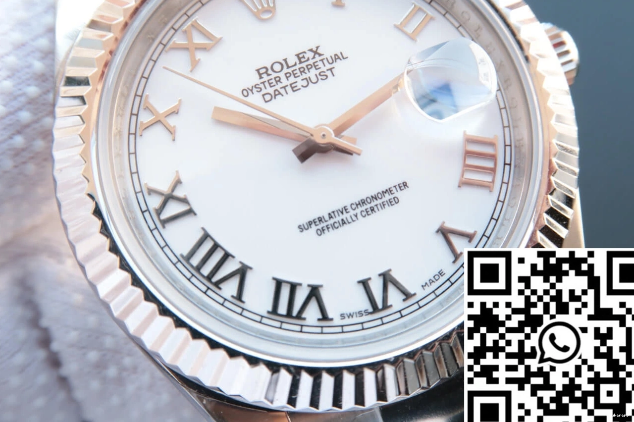 856 White Cozy Factory Dial M126334-0023 EW Datejust Rolex 0711
